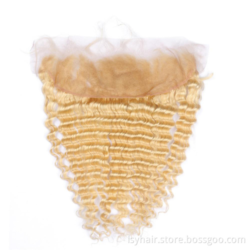 613# human hair,Blonde Curly Human Hair Extensions,Jerry Curl 613 blonde hair